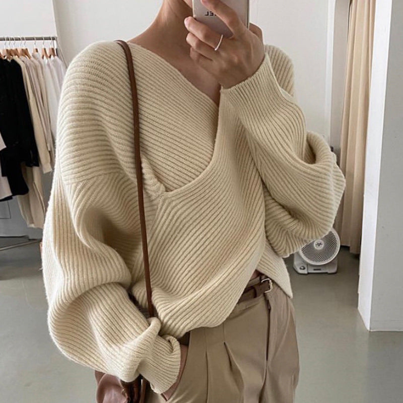 BNOIR | Pull en tricot croisé chic