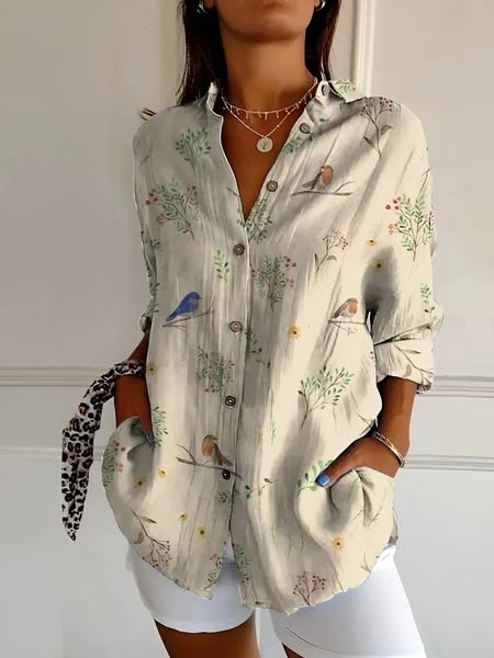 Maia | Blouse Florale d'Été