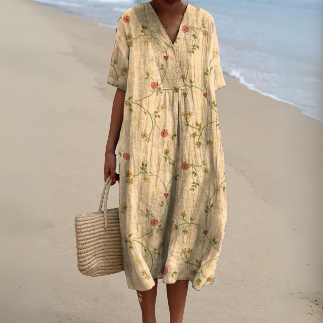 Audrey | Élégante Robe à Fleurs