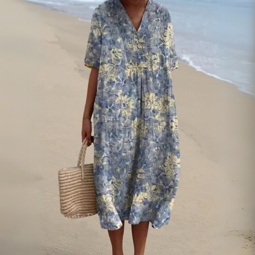 Audrey | Élégante Robe à Fleurs