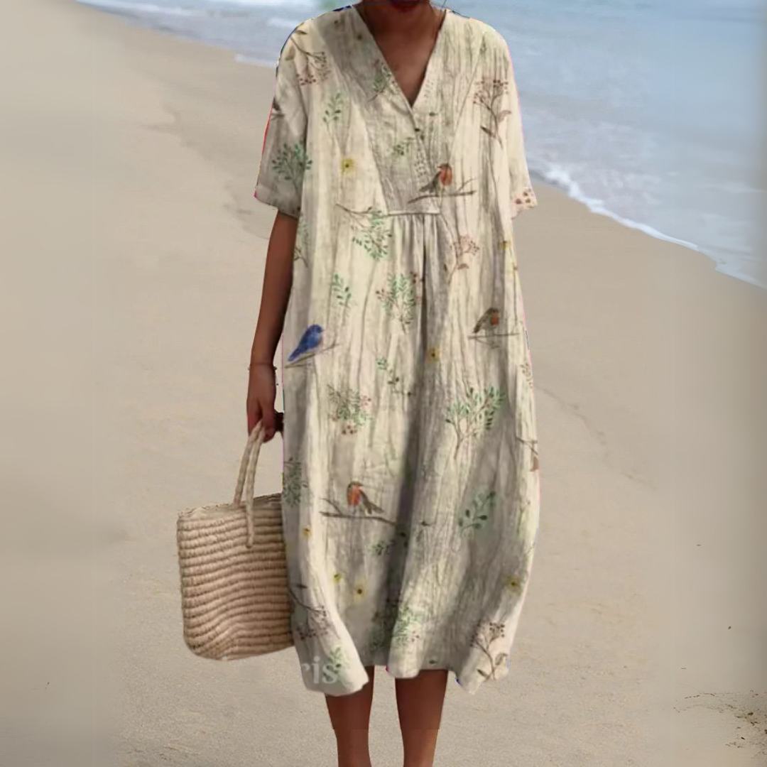 Audrey | Élégante Robe à Fleurs