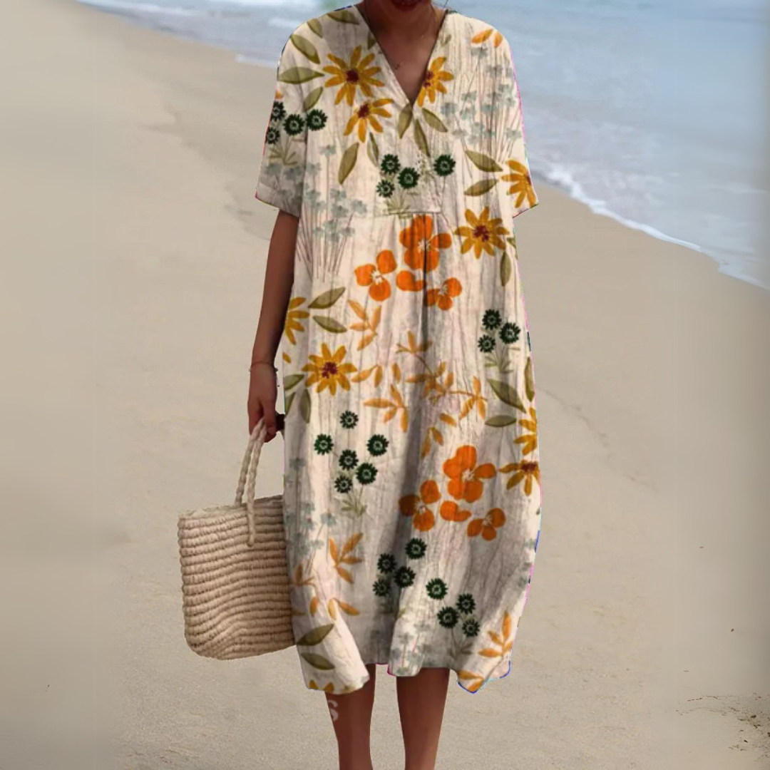 Audrey | Élégante Robe à Fleurs