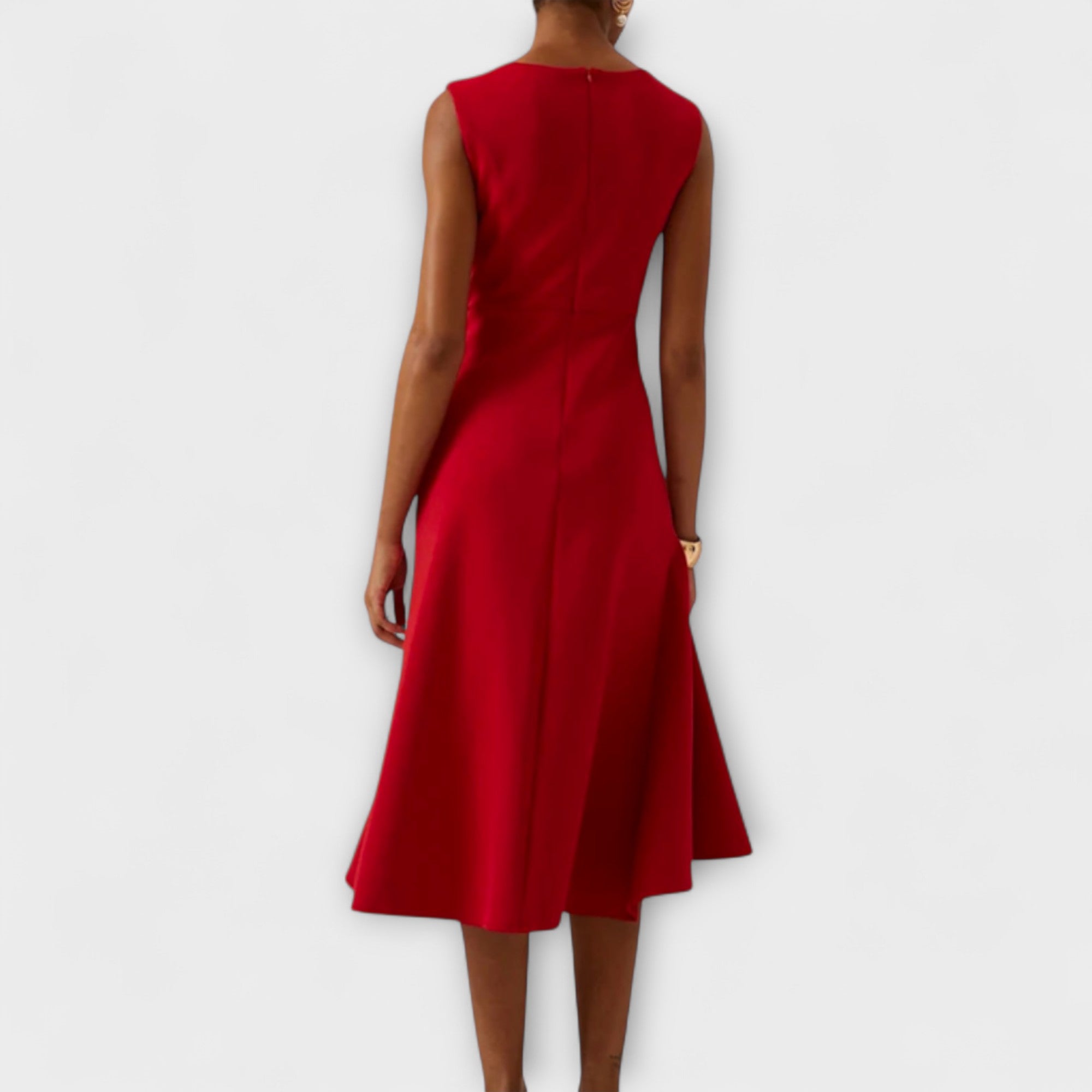 Sheila | Robe Midi Asymétrique Drapée