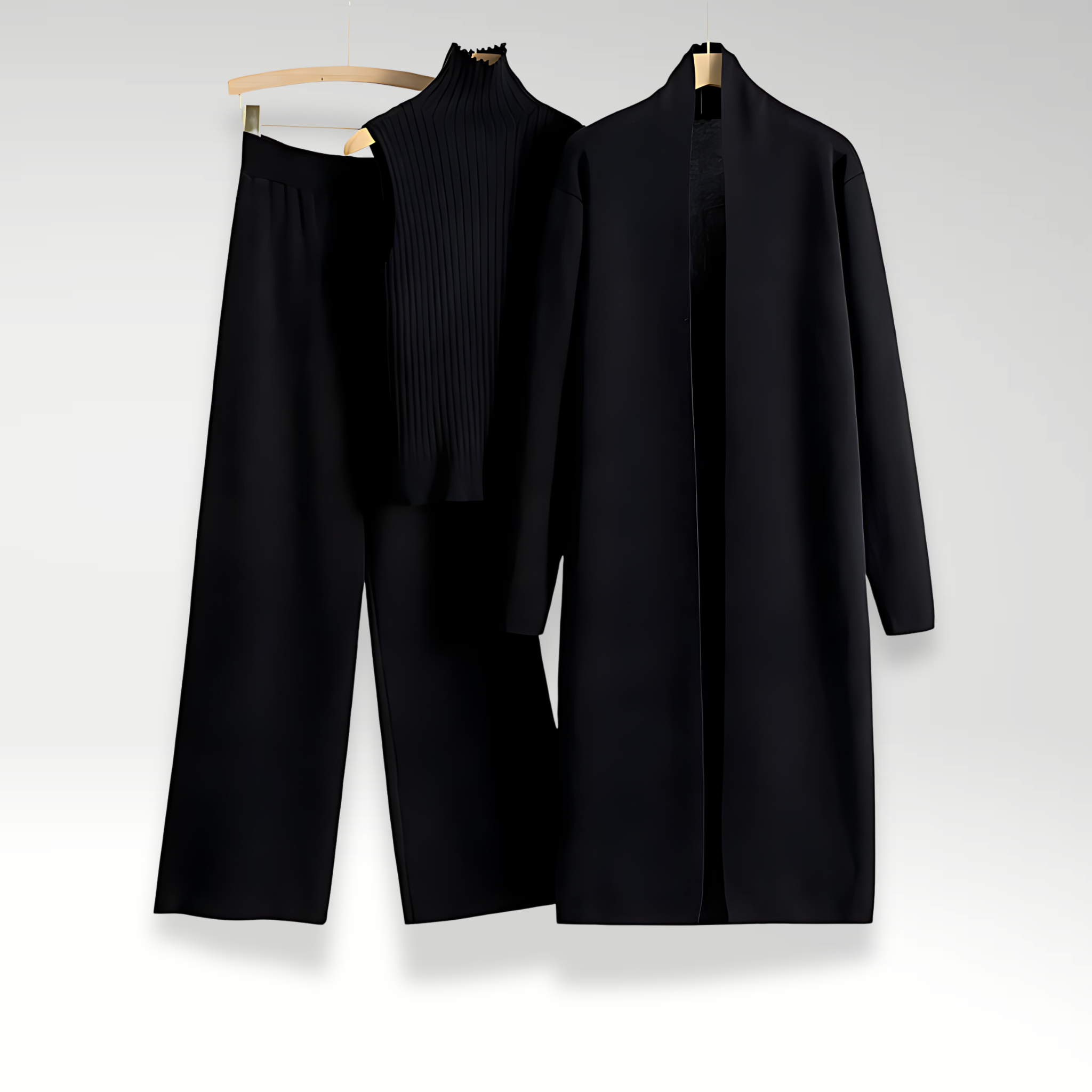 BNOIR | Ensemble trois pièces en maille Luxe
