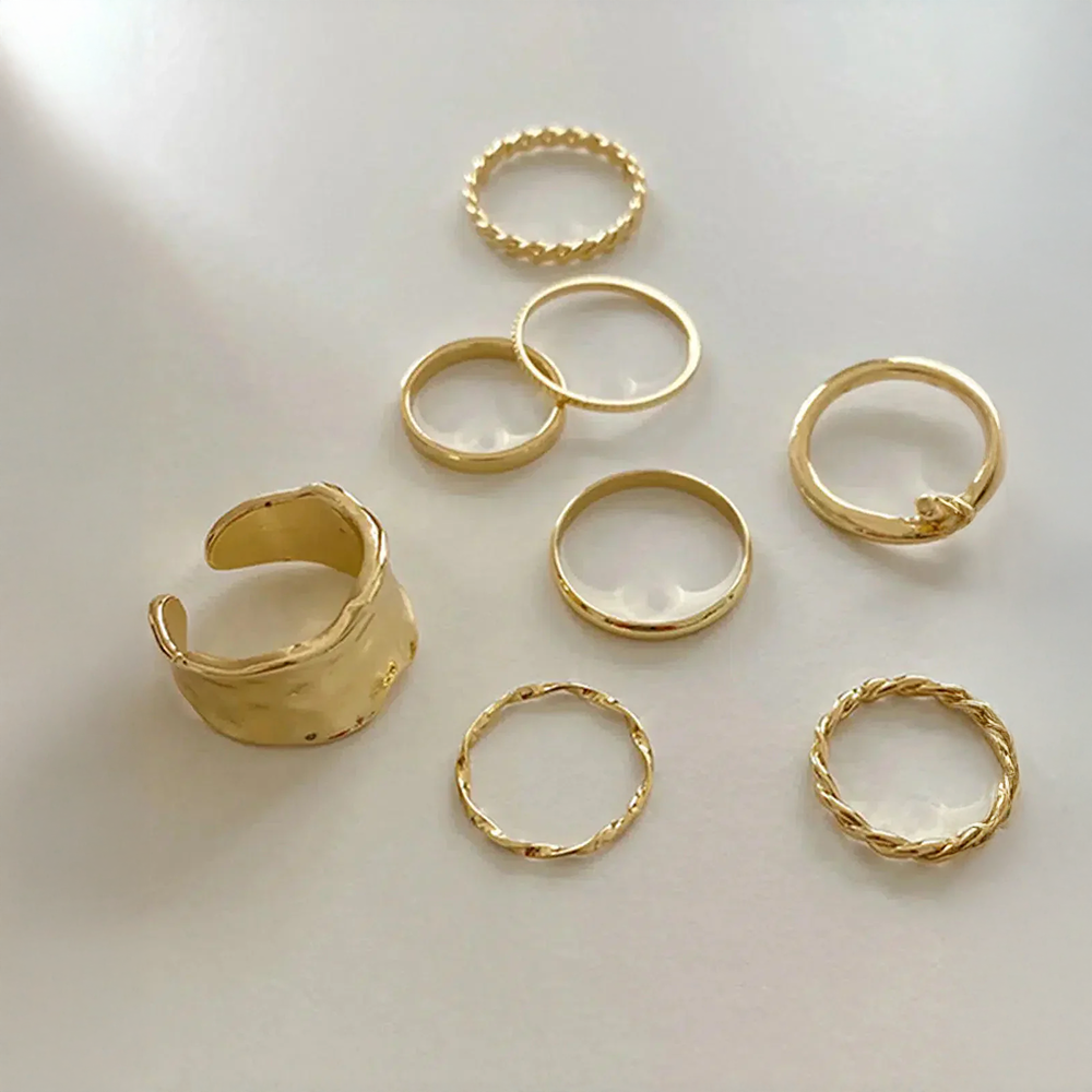 Lorienna | Ensemble de bagues minimalistes et élégantes