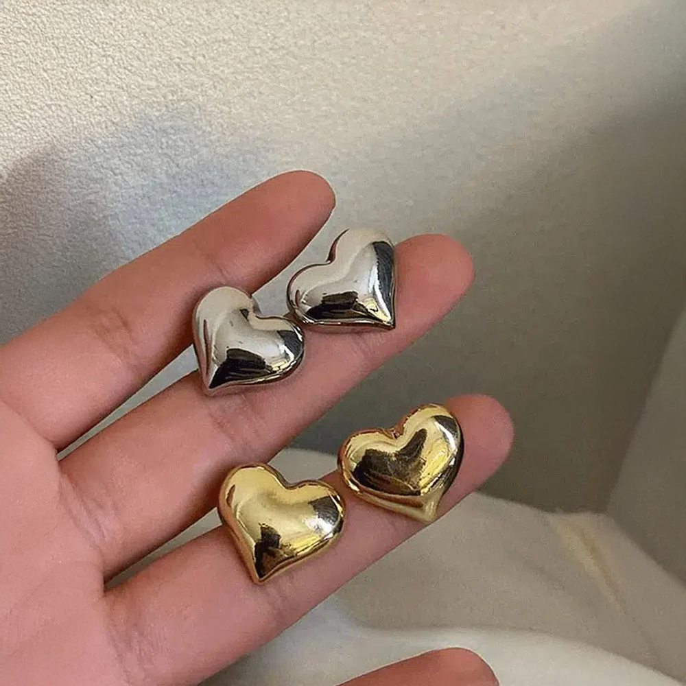 Coréna | Boucles d’oreilles cœur épaisses et féminines