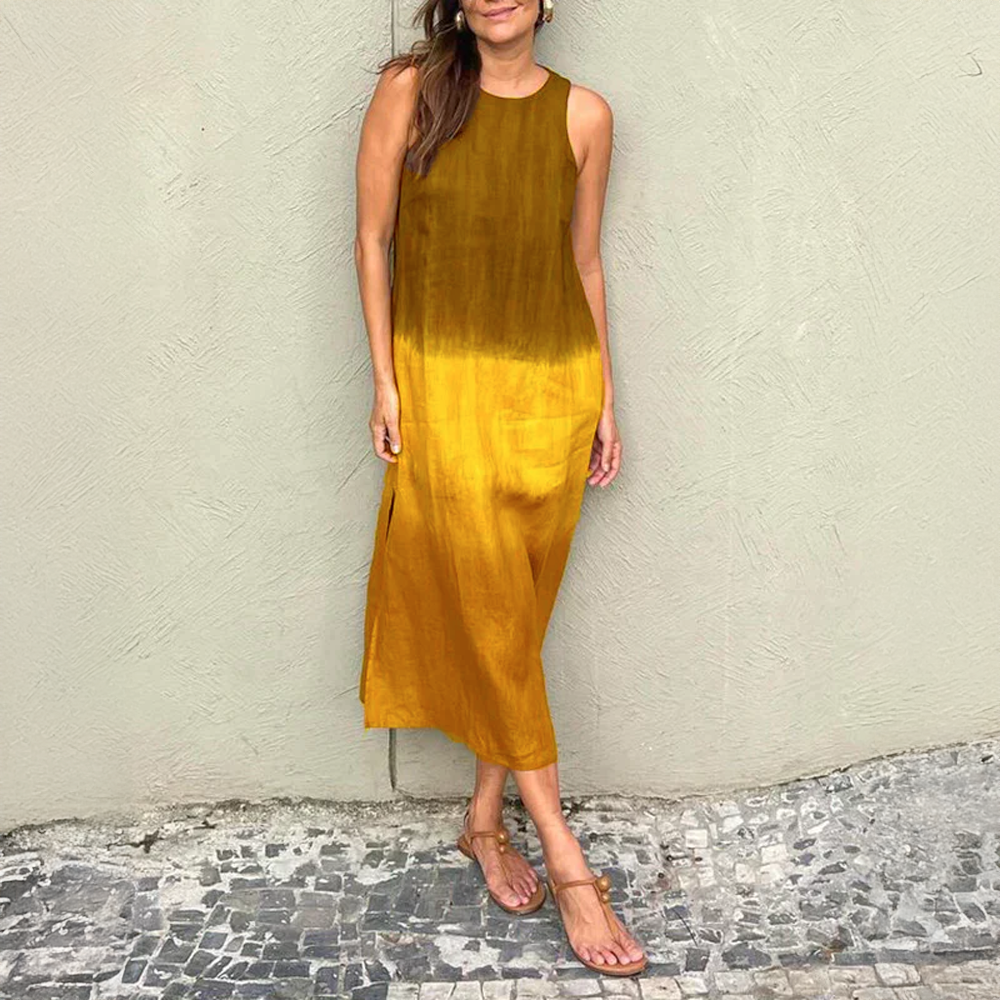 Mathilde | Robe Coton-Lin – Douce & Élégante