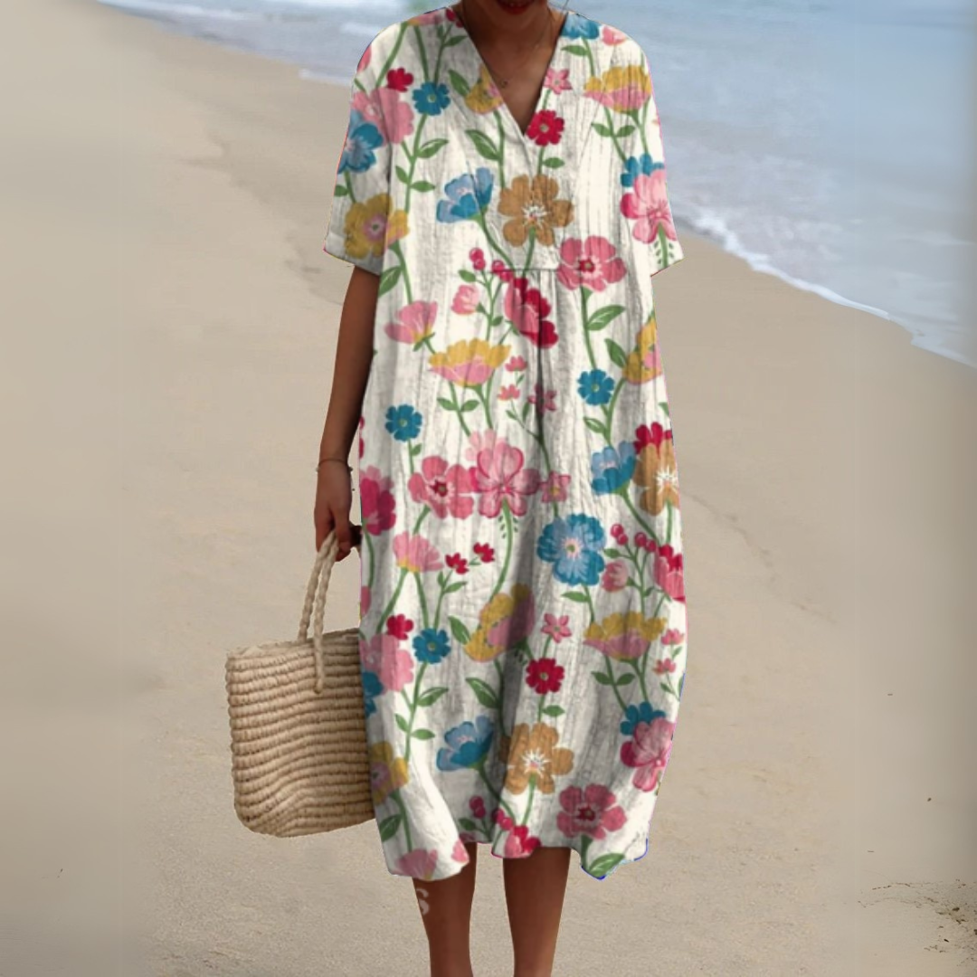 Audrey | Élégante Robe à Fleurs