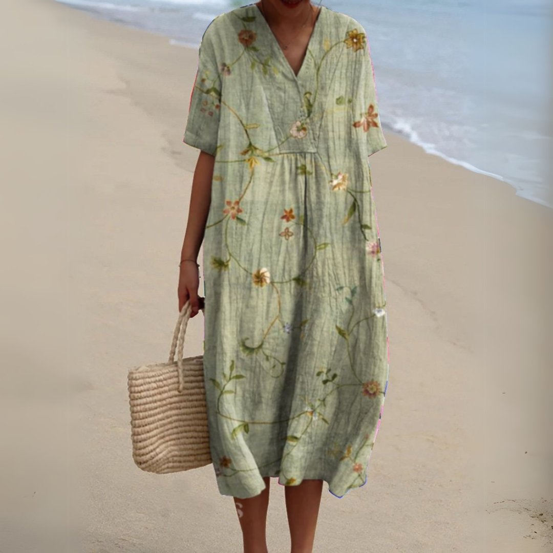 Audrey | Élégante Robe à Fleurs