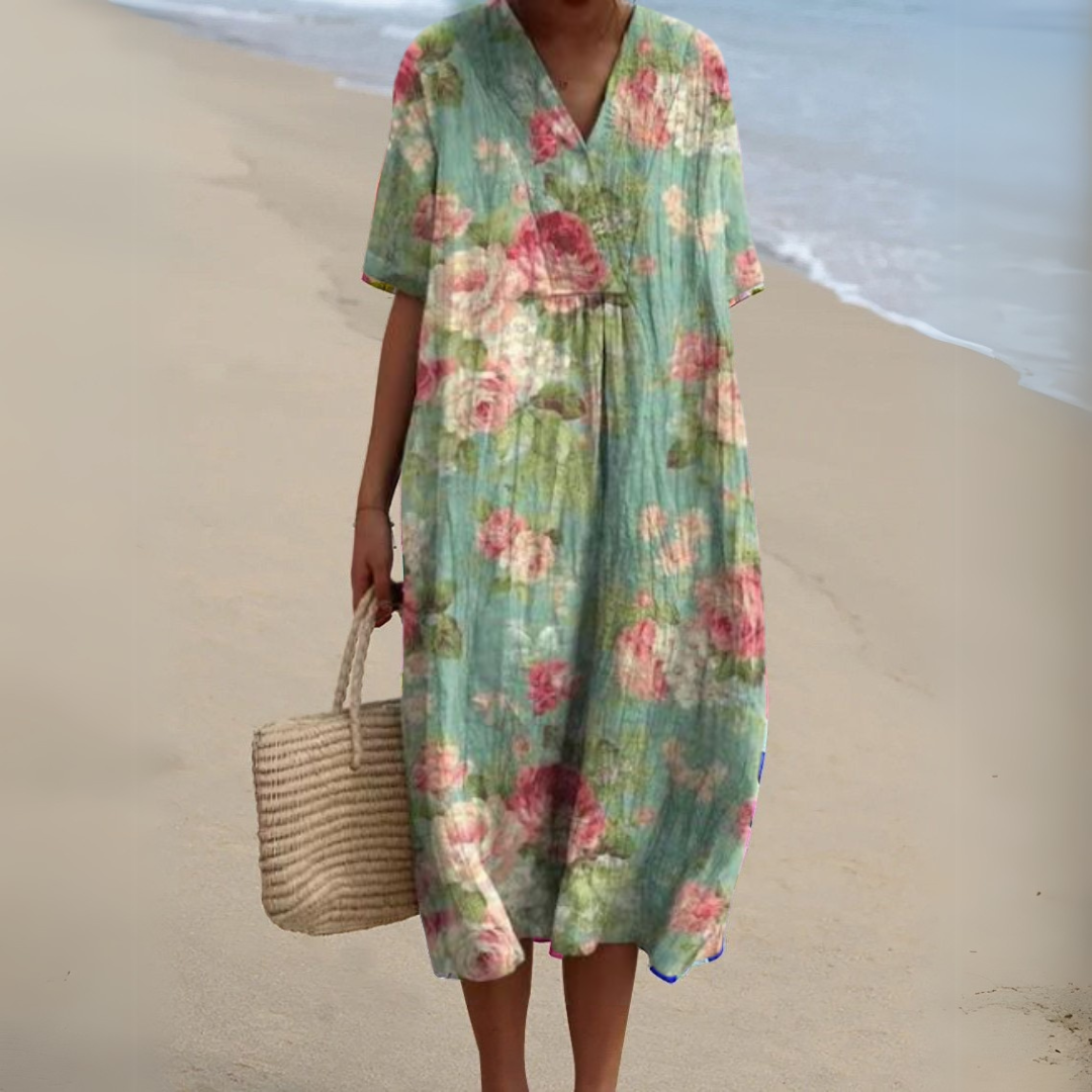 Audrey | Élégante Robe à Fleurs