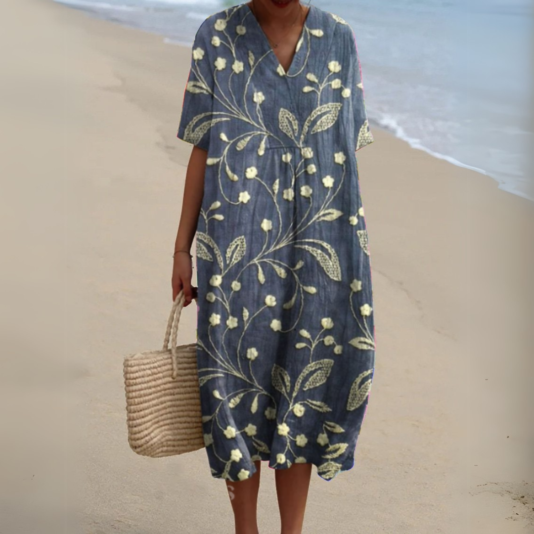 Audrey | Élégante Robe à Fleurs