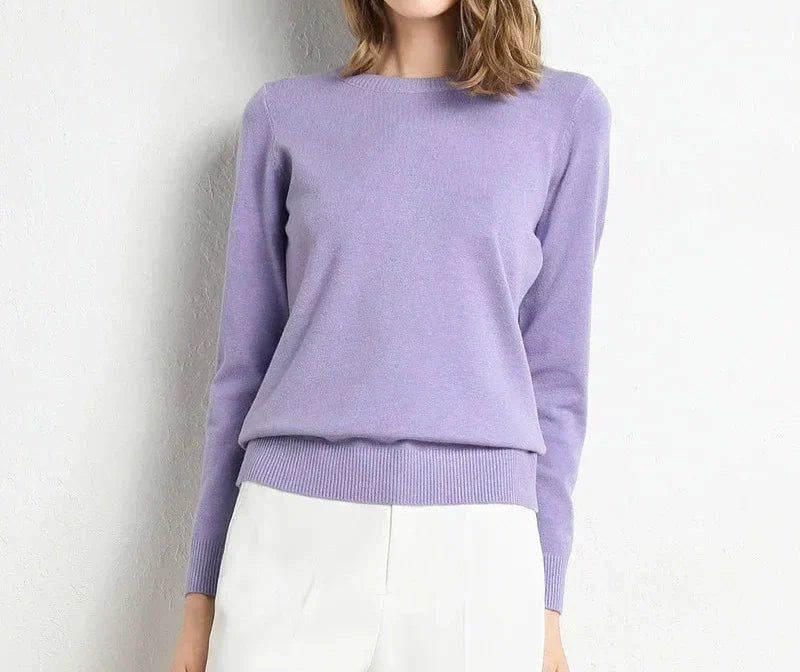 BNOIR | Pull confort en laine essentiel