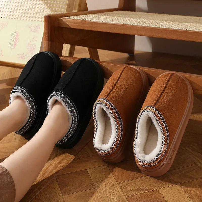 BNOIR | Chaussons à doublure chaude