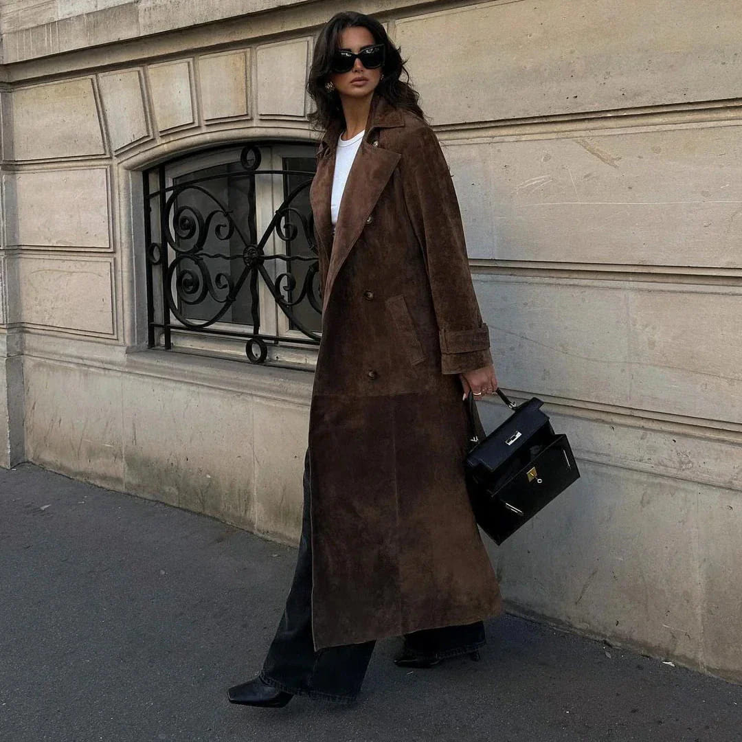 Isabelle | Trenchcoat Suède
