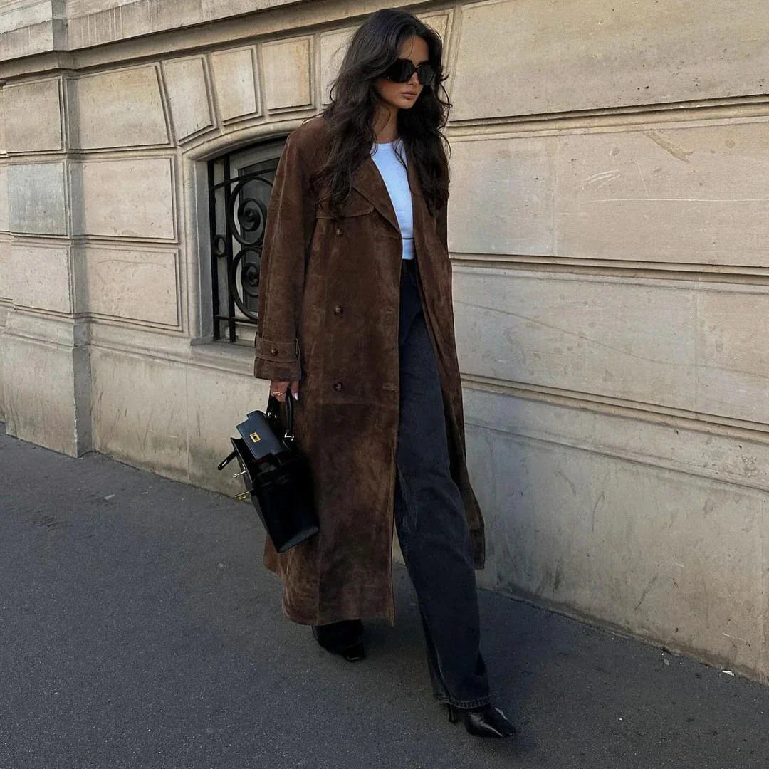Isabelle | Trenchcoat Suède