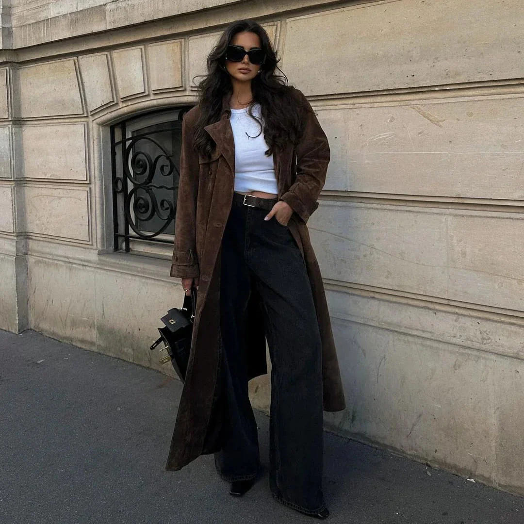 Isabelle | Trenchcoat Suède