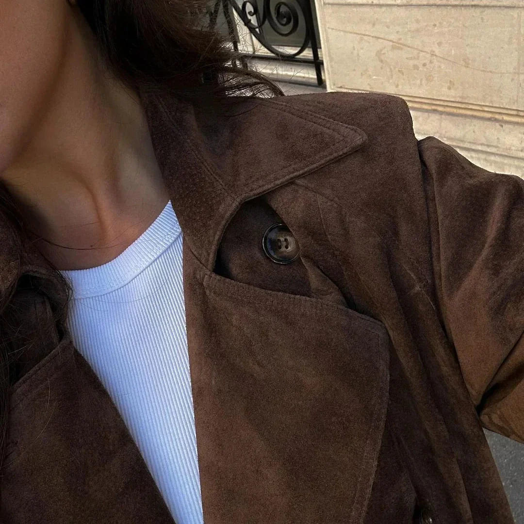Isabelle | Trenchcoat Suède