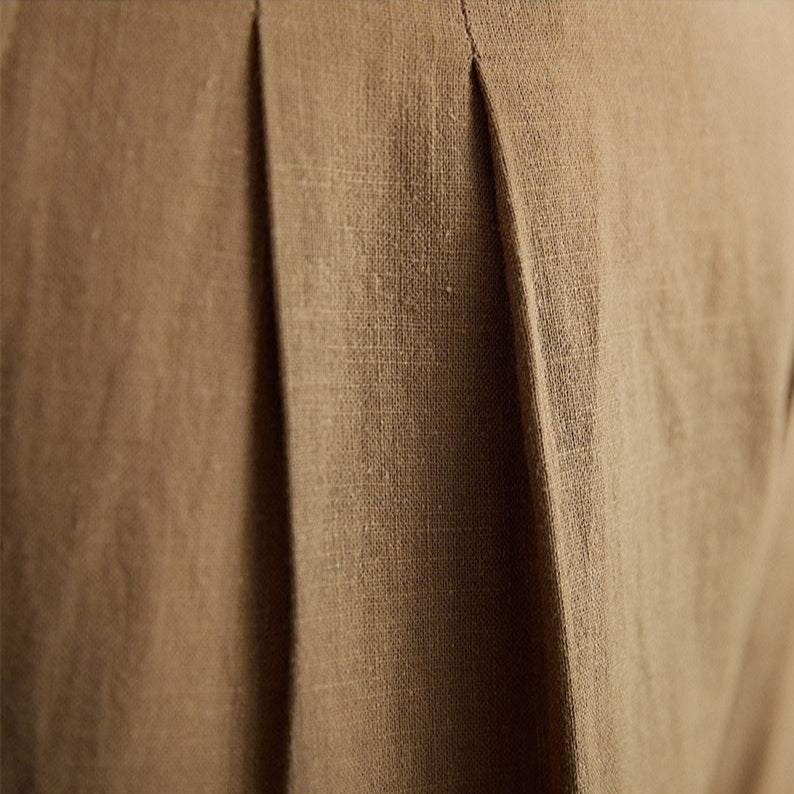 Noé | Pantalon lin taille haute