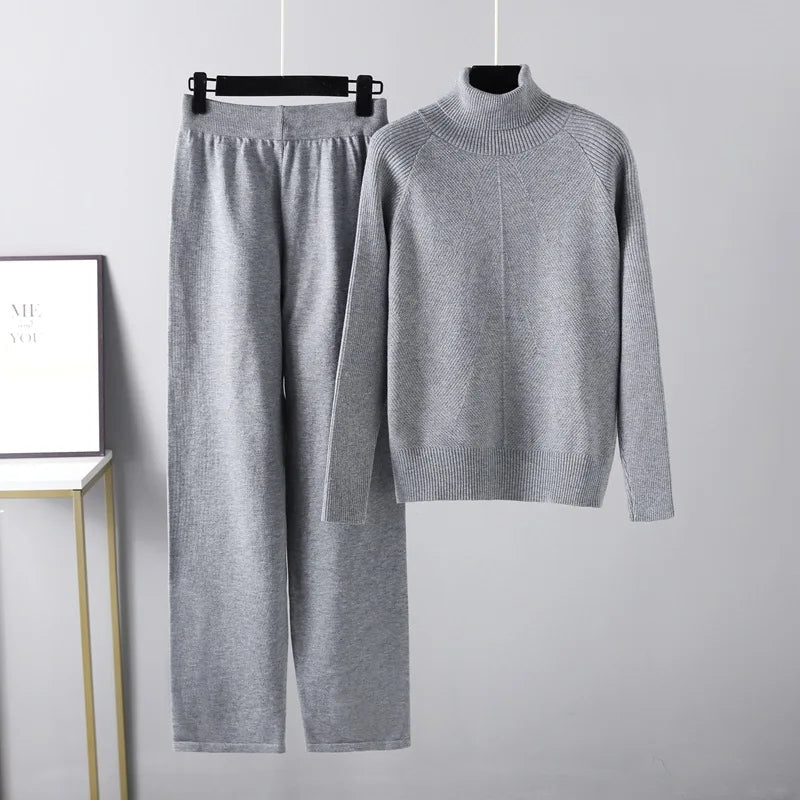 BNOIR | Ensemble deux pièces Lounge en tricot torsadé