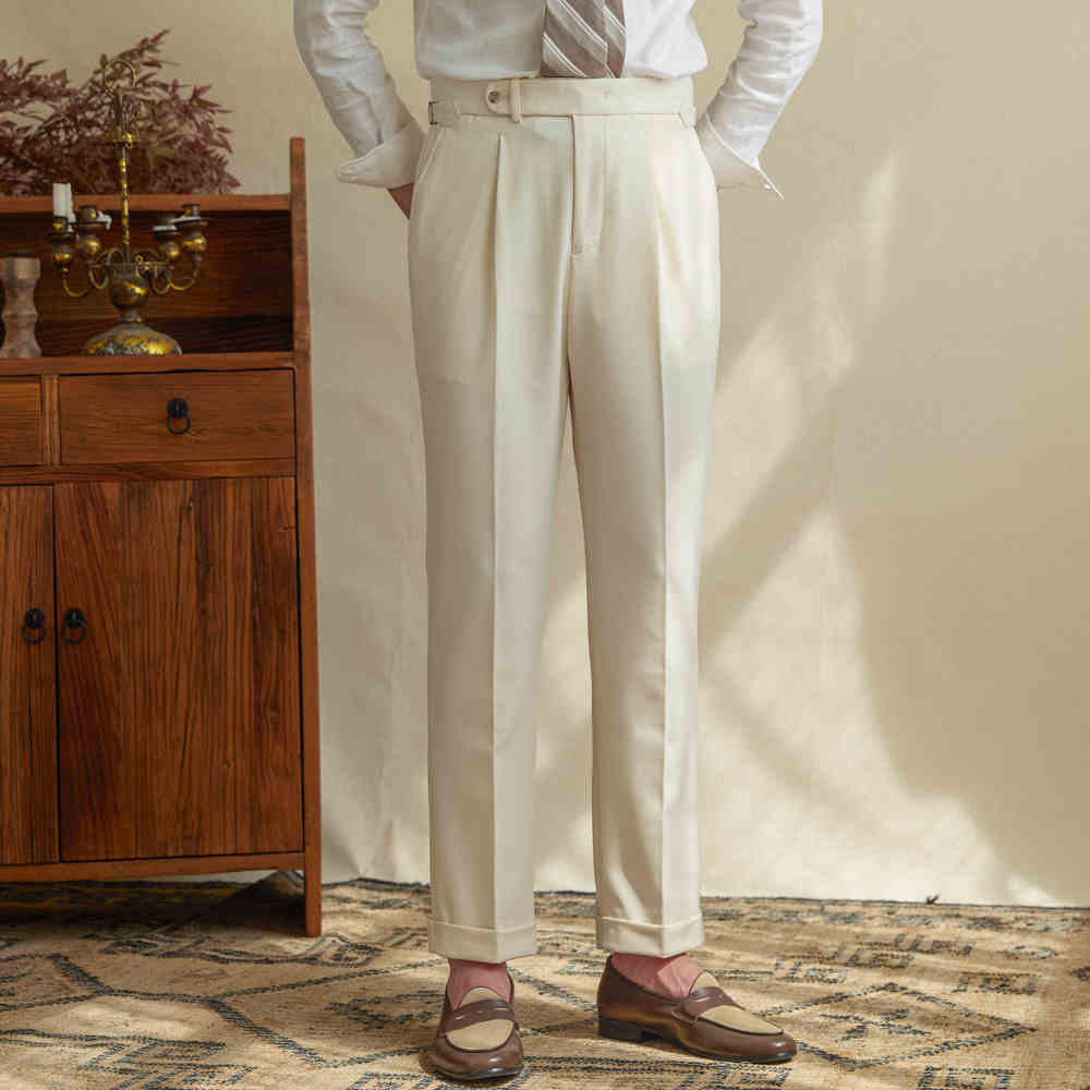 Sandro | Pantalon lin taille haute