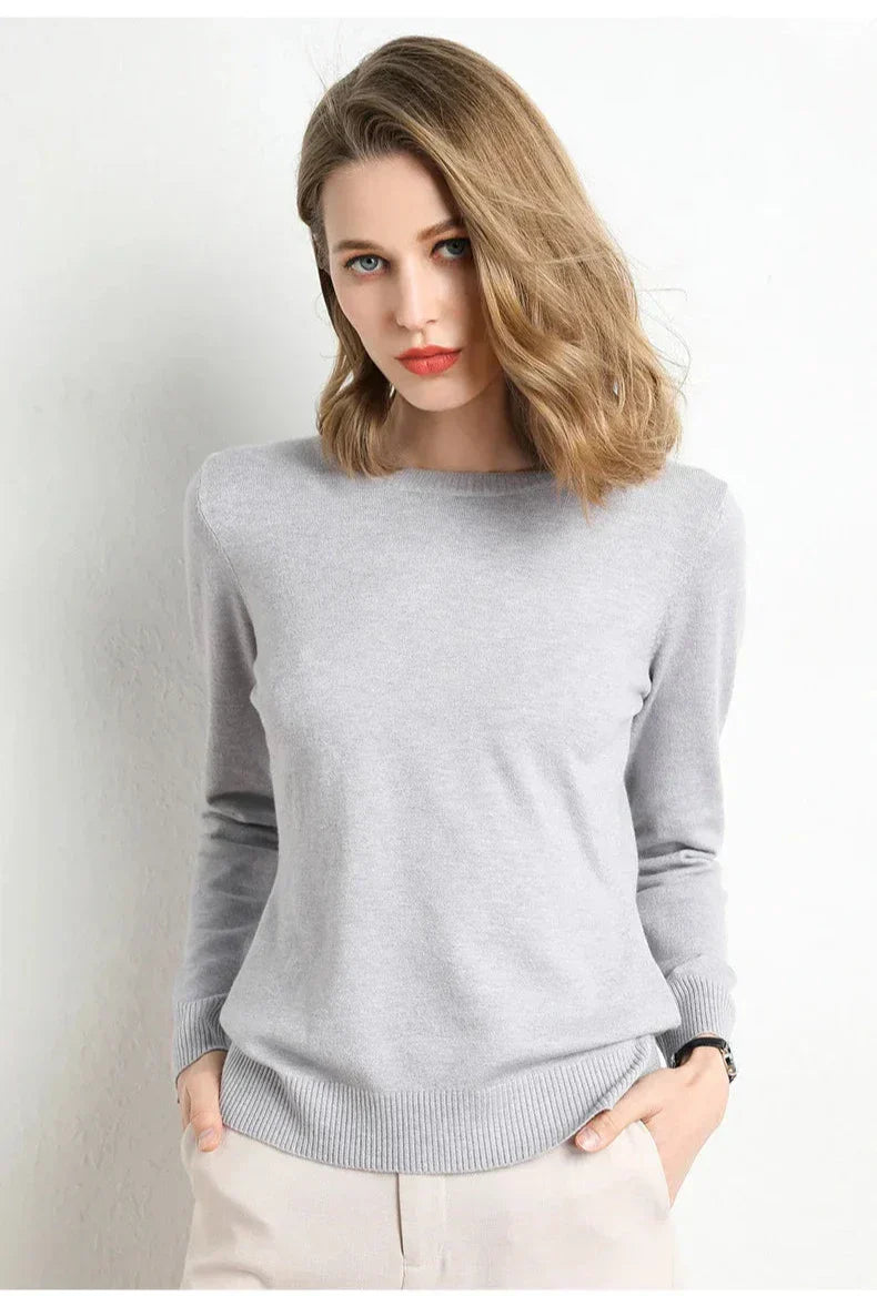 BNOIR | Pull confort en laine essentiel