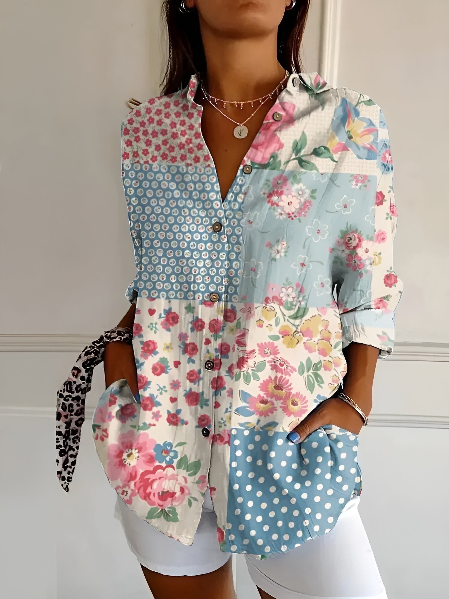 Maia | Blouse Florale d'Été