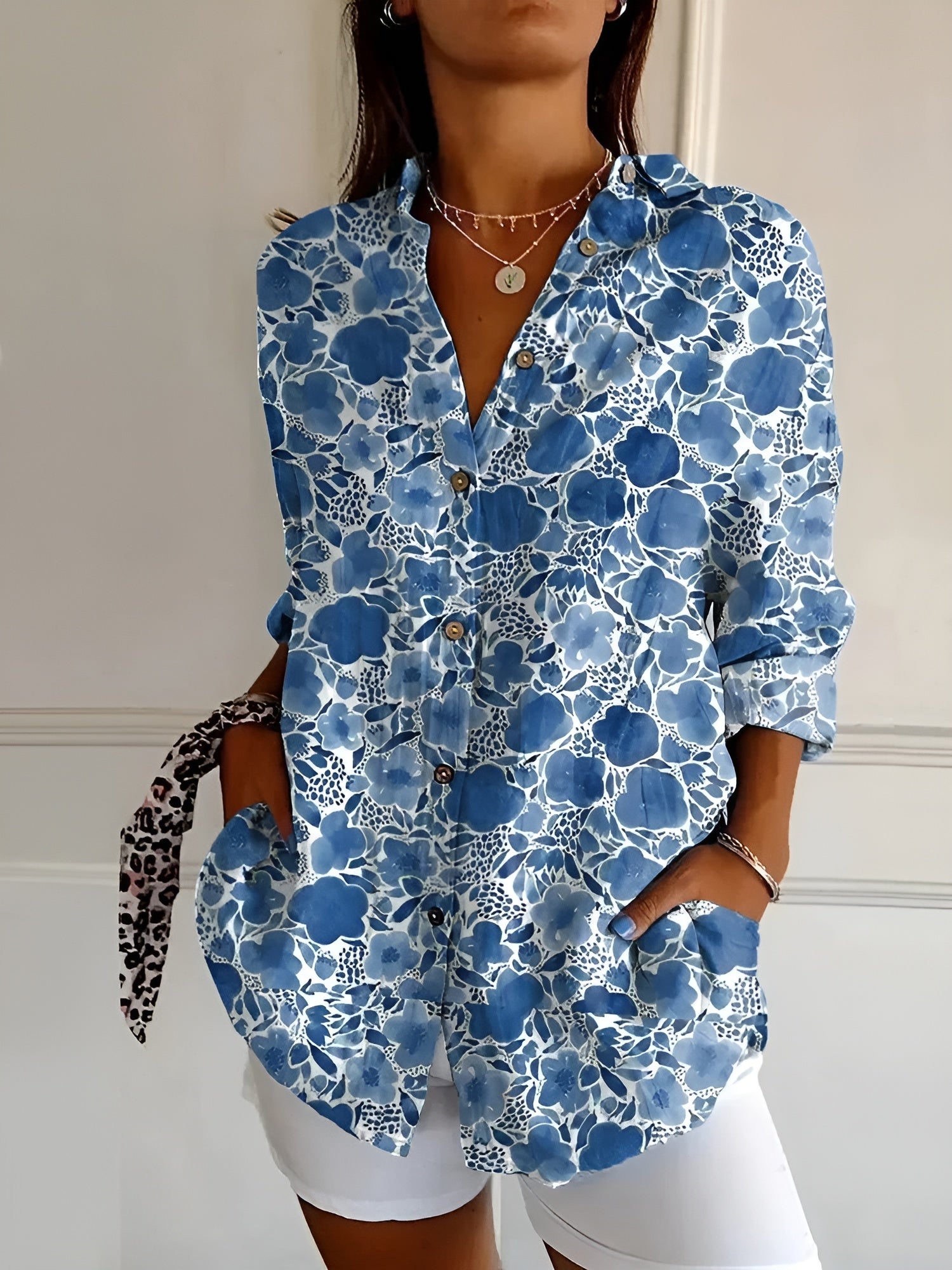 Maia | Blouse Florale d'Été