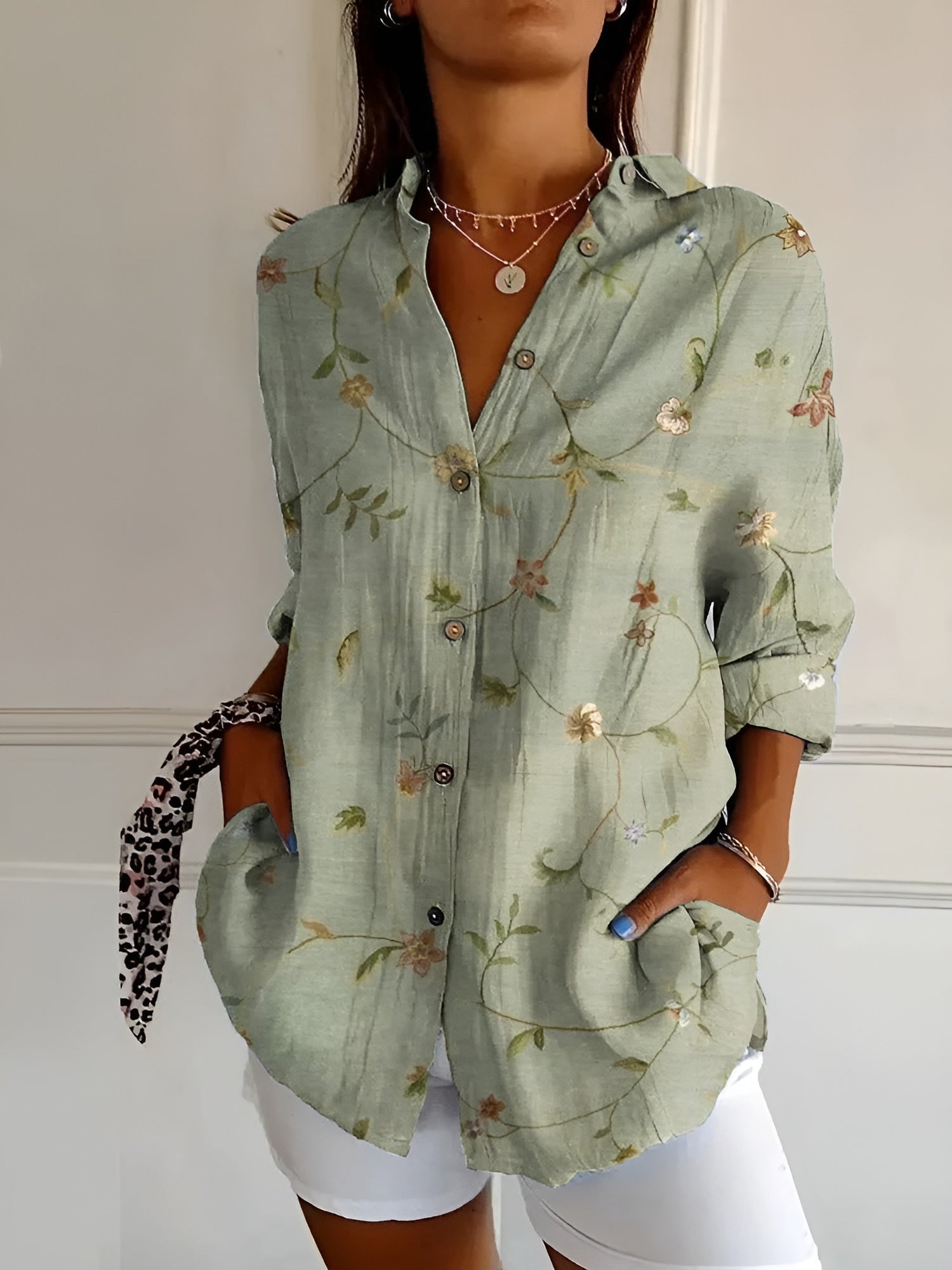Maia | Blouse Florale d'Été