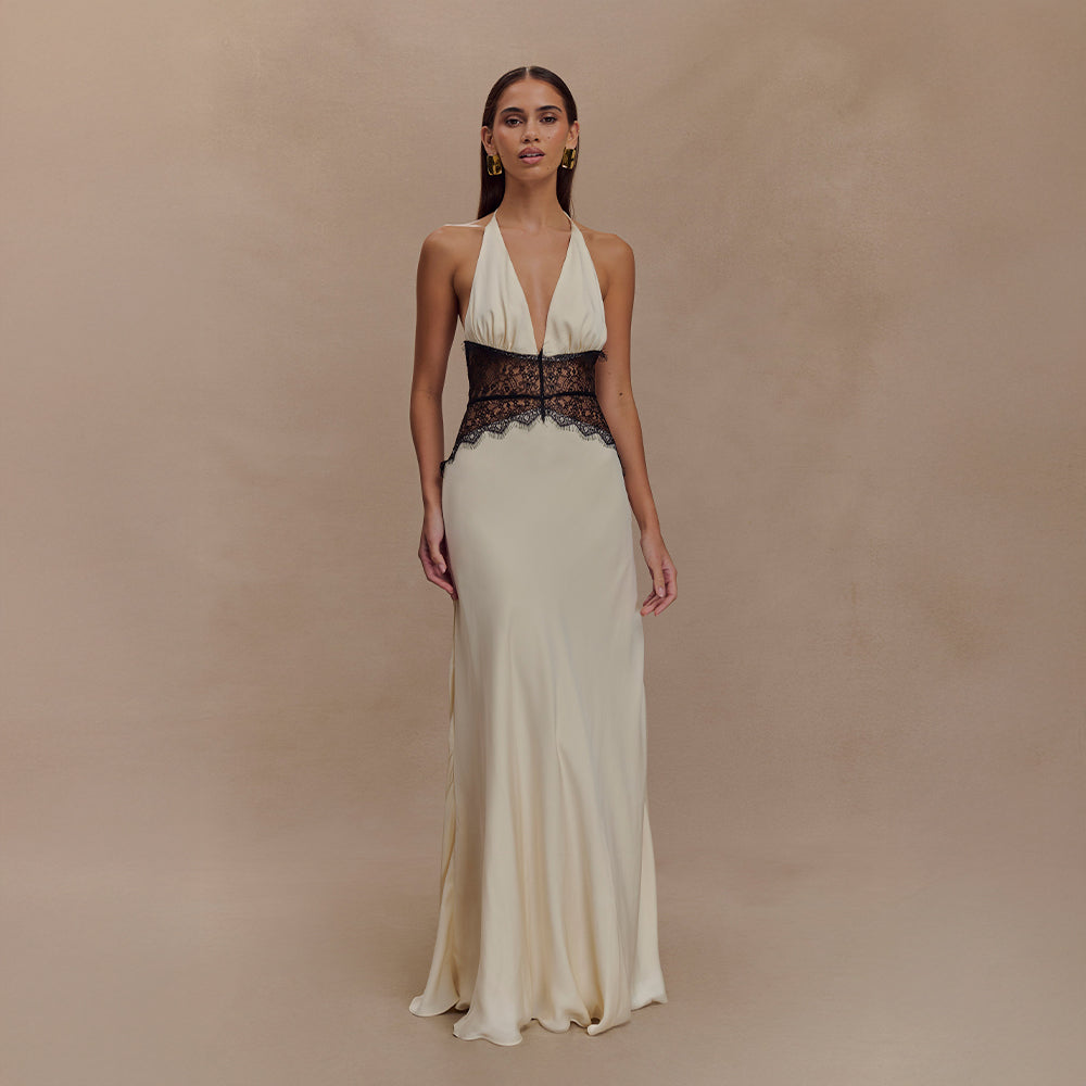 Eléa | Robe Satin Dentelle