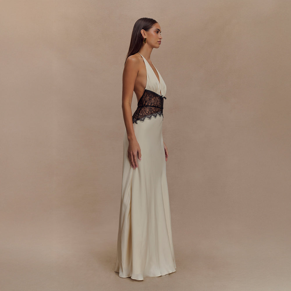 Eléa | Robe Satin Dentelle