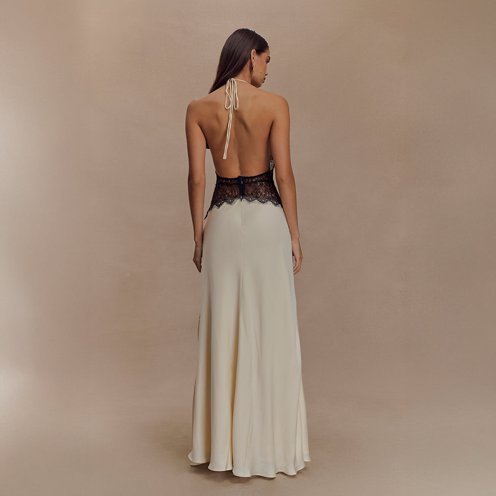 Eléa | Robe Satin Dentelle