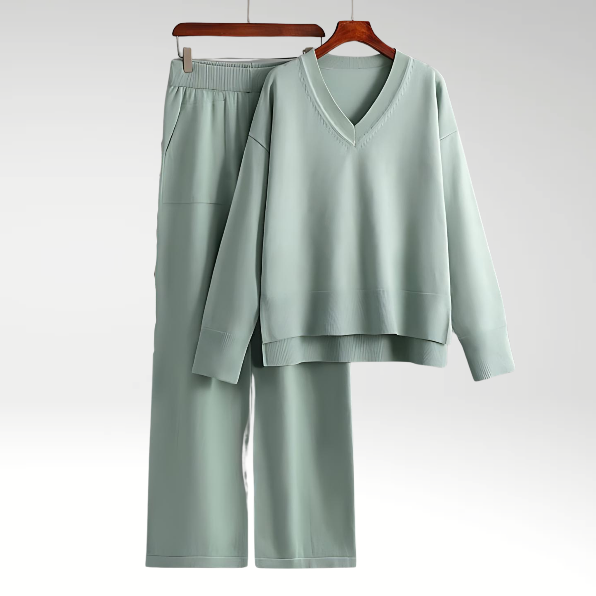 BNOIR | Luxe V-Neck Two Piece Set