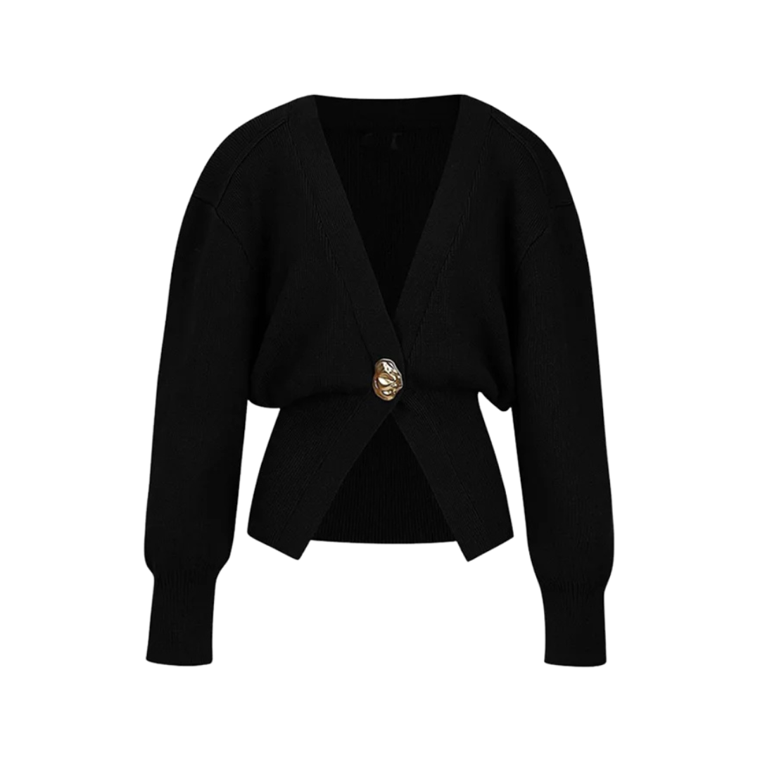 Flavie | Cardigan Bouton Doré