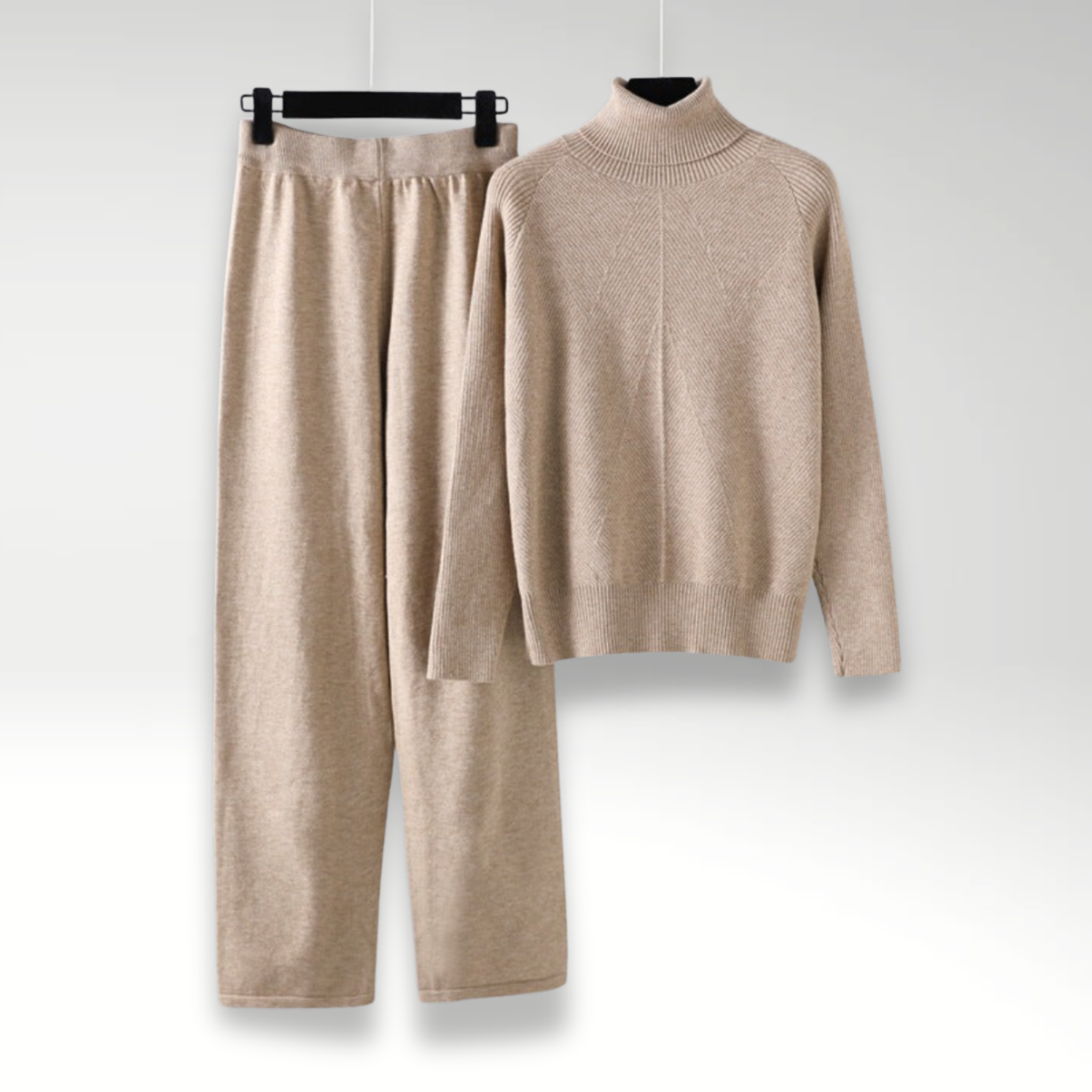 BNOIR | Ensemble deux pièces Lounge en tricot torsadé