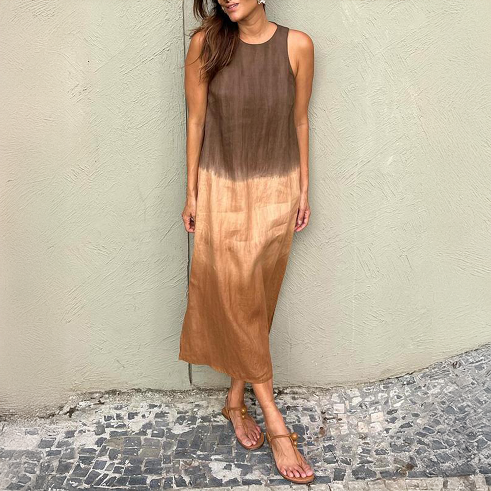 Mathilde | Robe Coton-Lin – Douce & Élégante