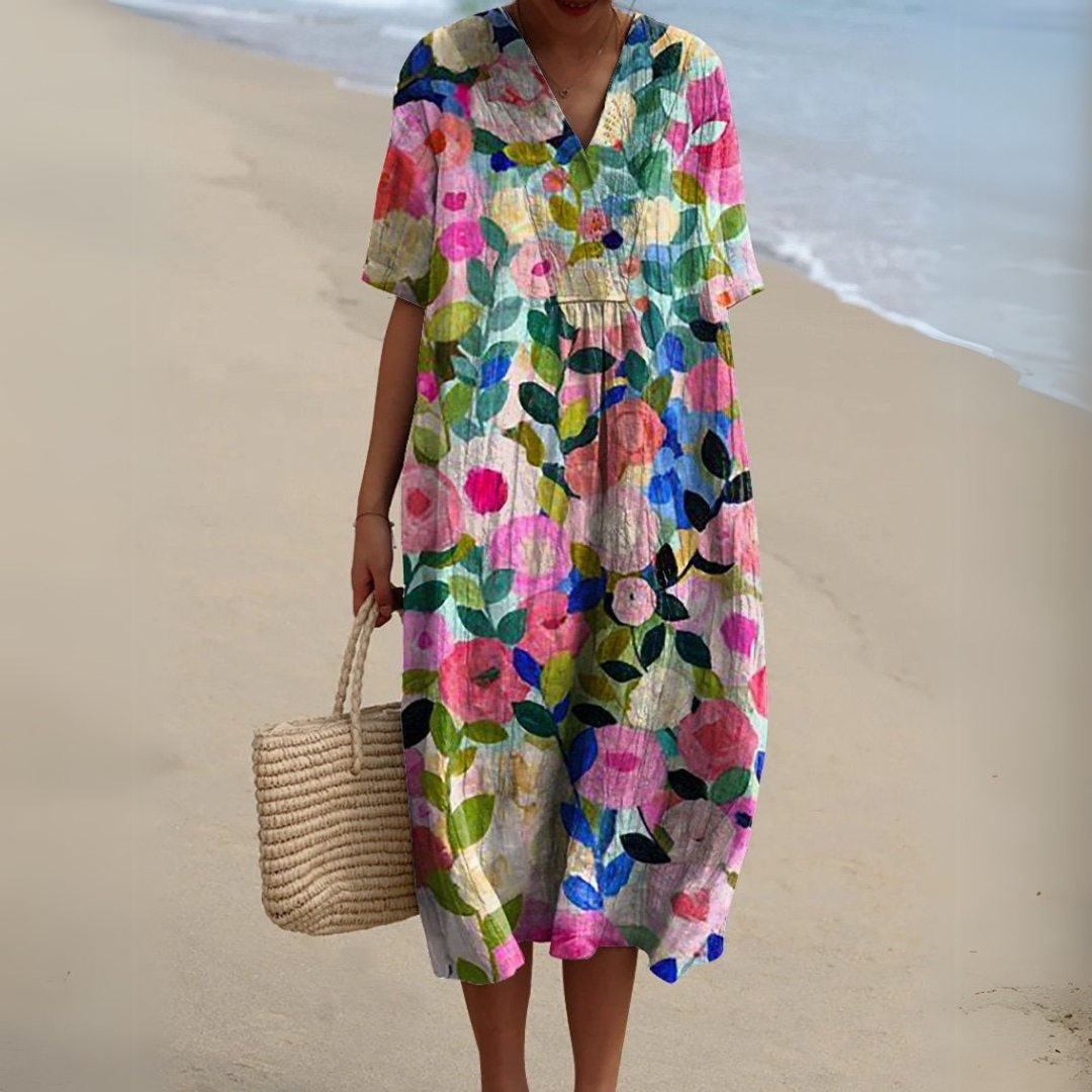 Audrey | Élégante Robe à Fleurs