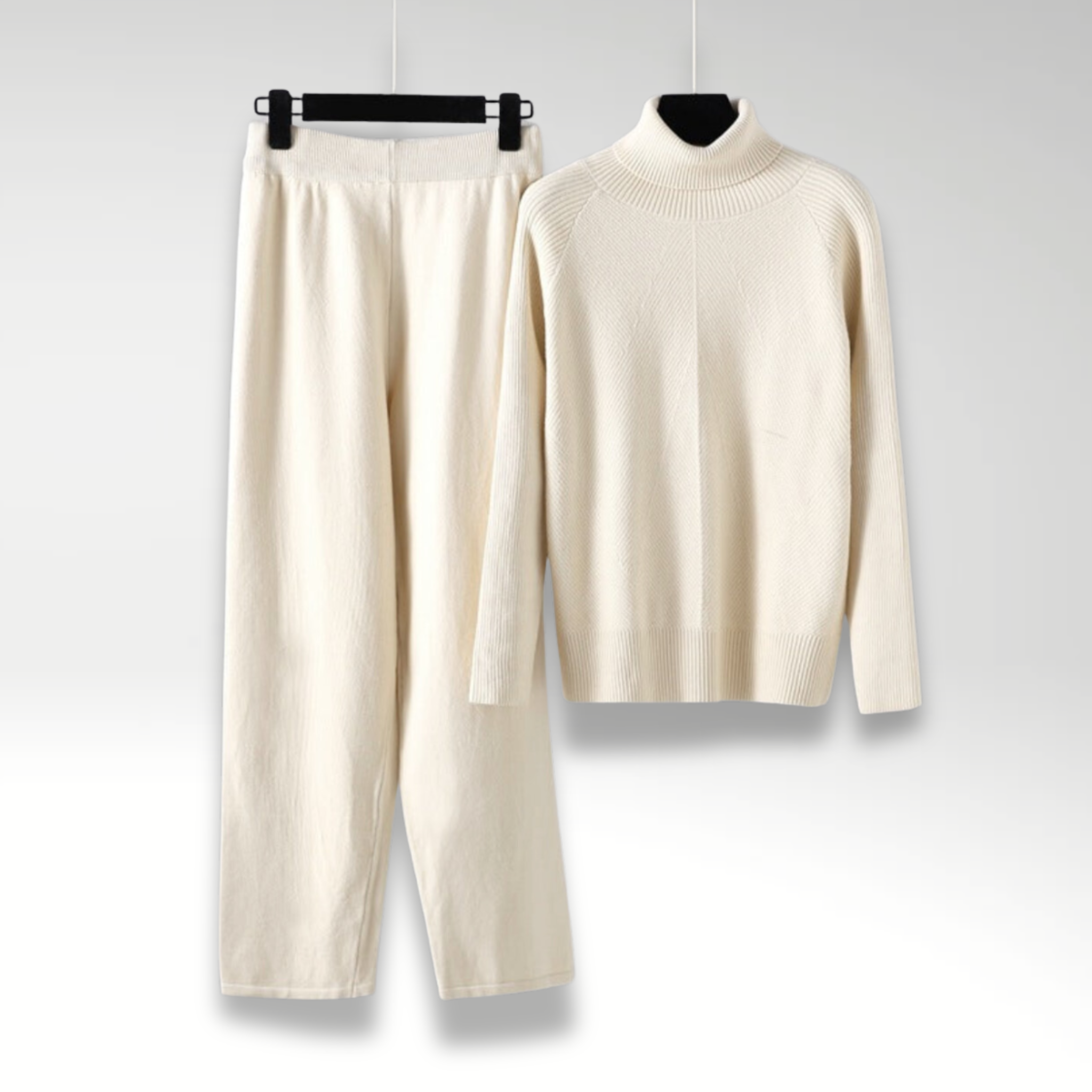 BNOIR | Ensemble deux pièces Lounge en tricot torsadé