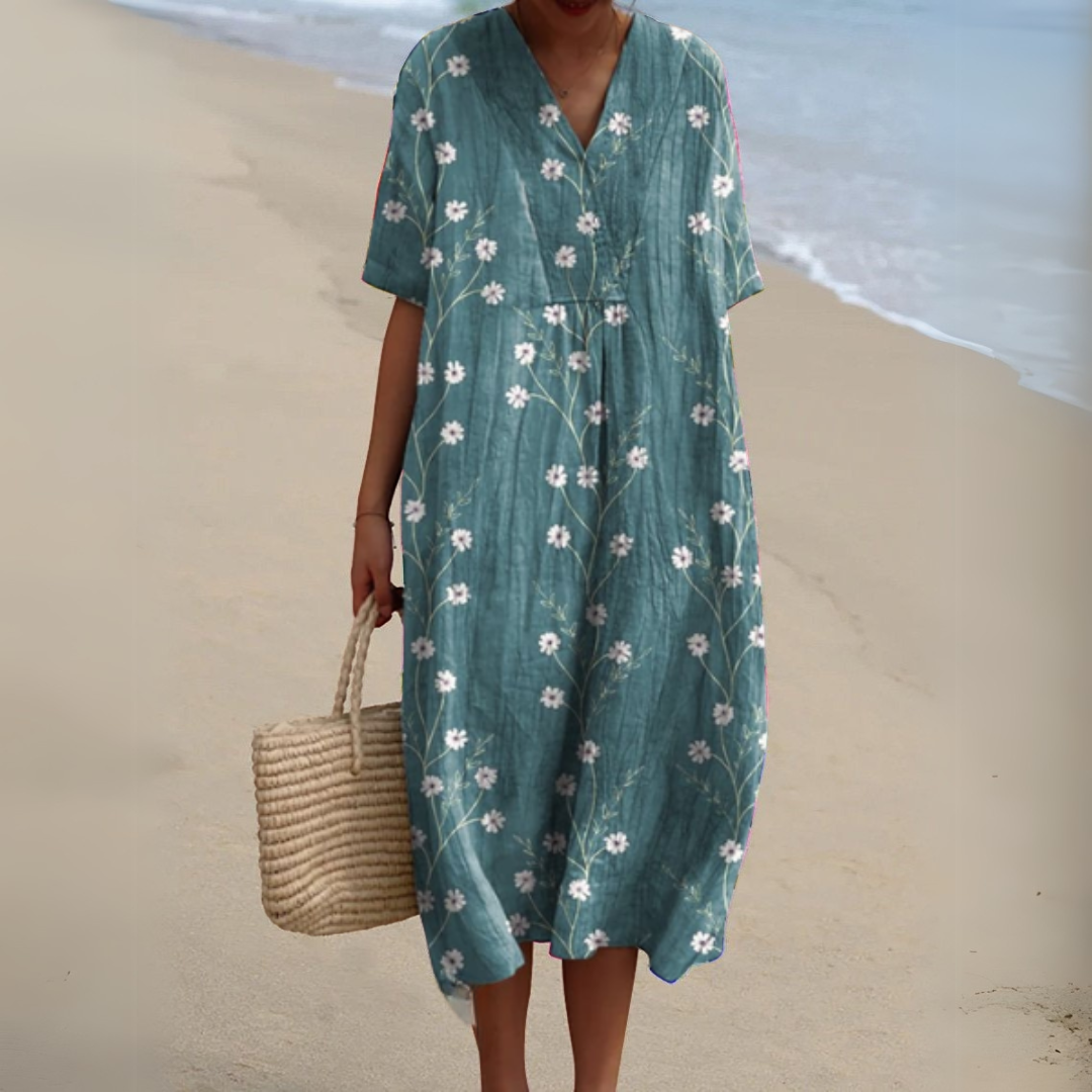 Audrey | Élégante Robe à Fleurs