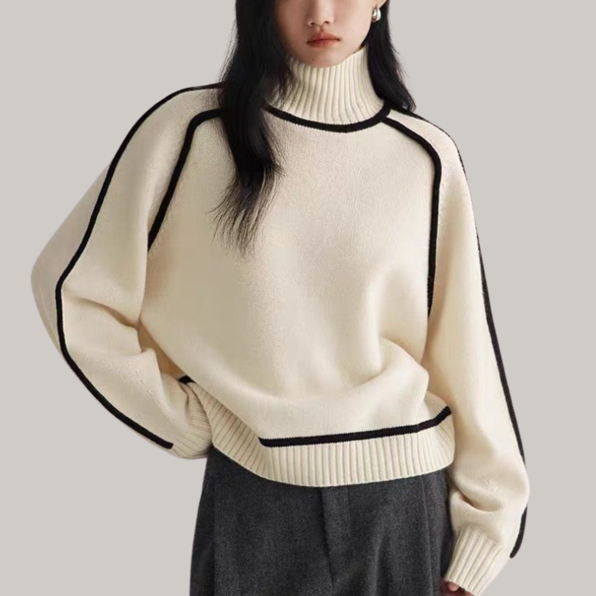 BNOIR | Pull à col roulé confortable