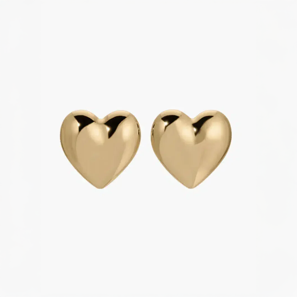 Coréna | Boucles d’oreilles cœur épaisses et féminines