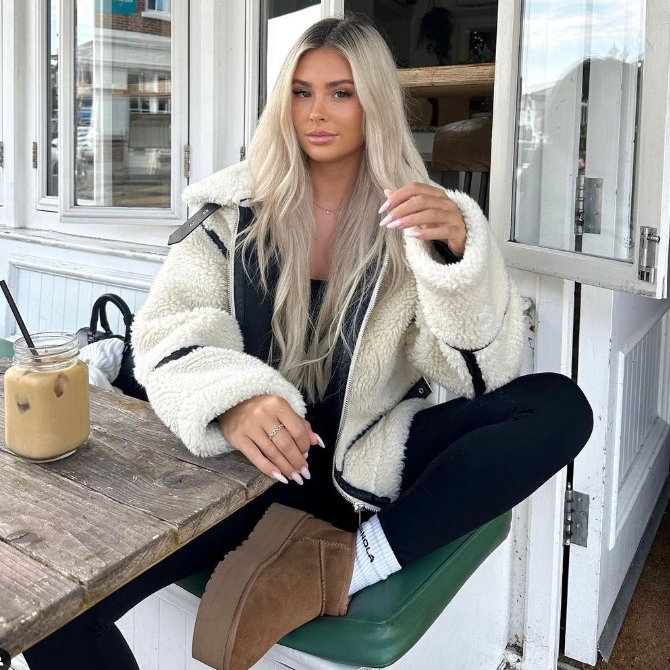 Lena | Manteau Teddy