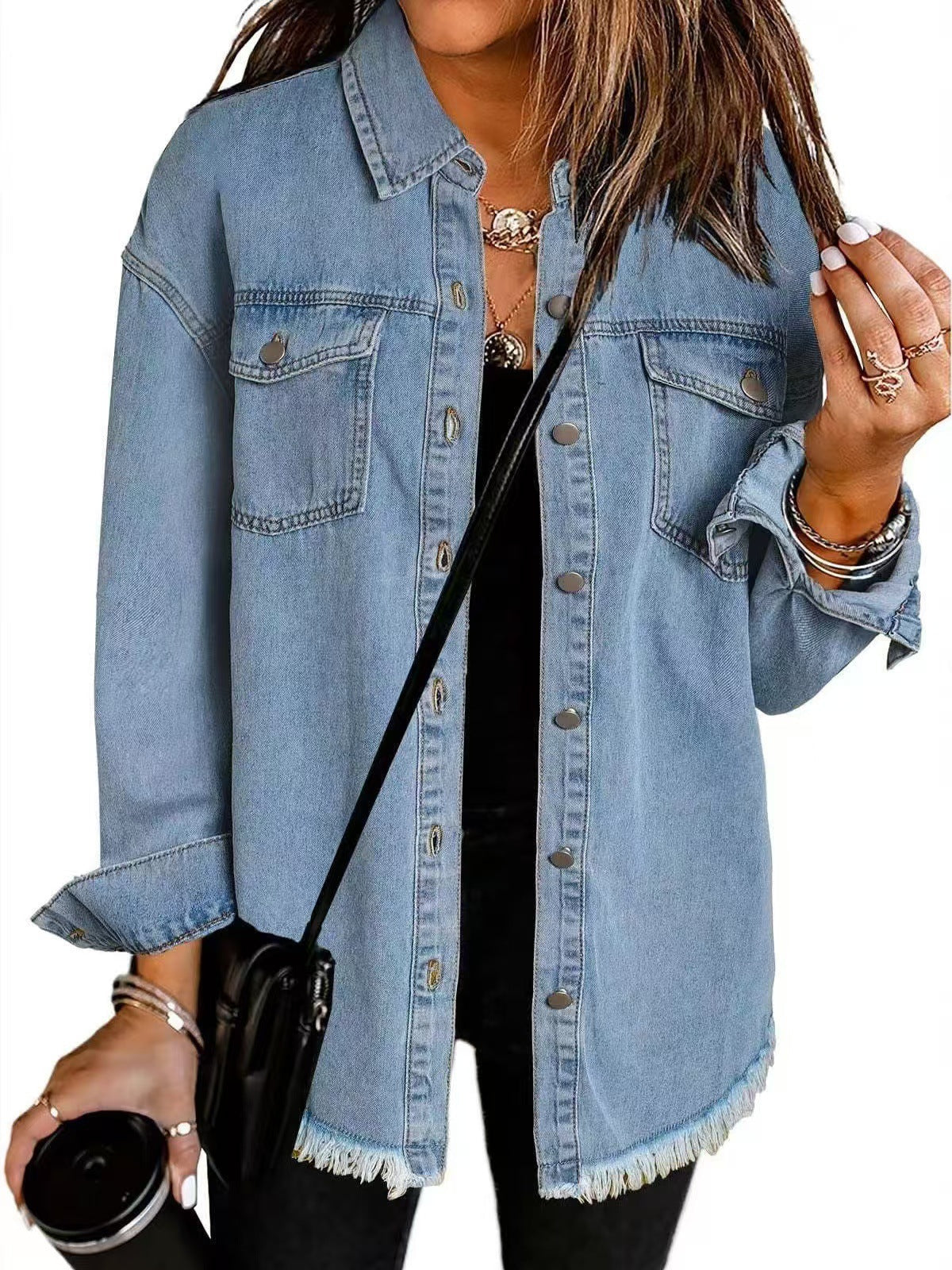 Roxane | Veste en Jean Classique Quotidienne