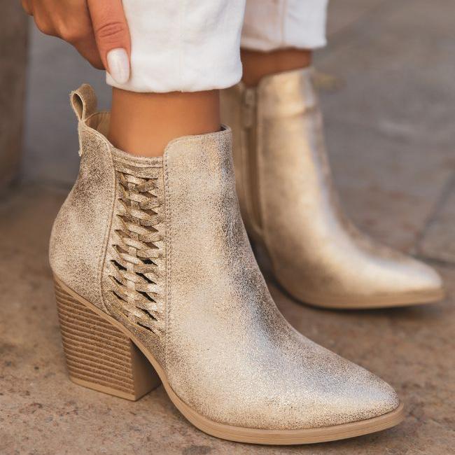 Aurora | Bottines Dorées