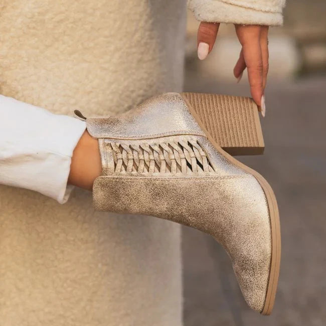 Aurora | Bottines Dorées