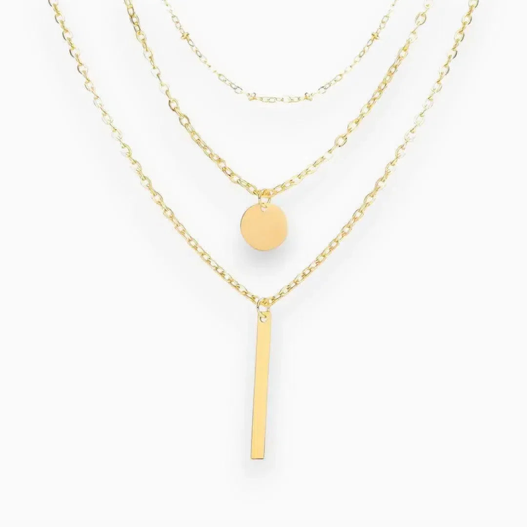 Zénévia | Collier doré à design superposé