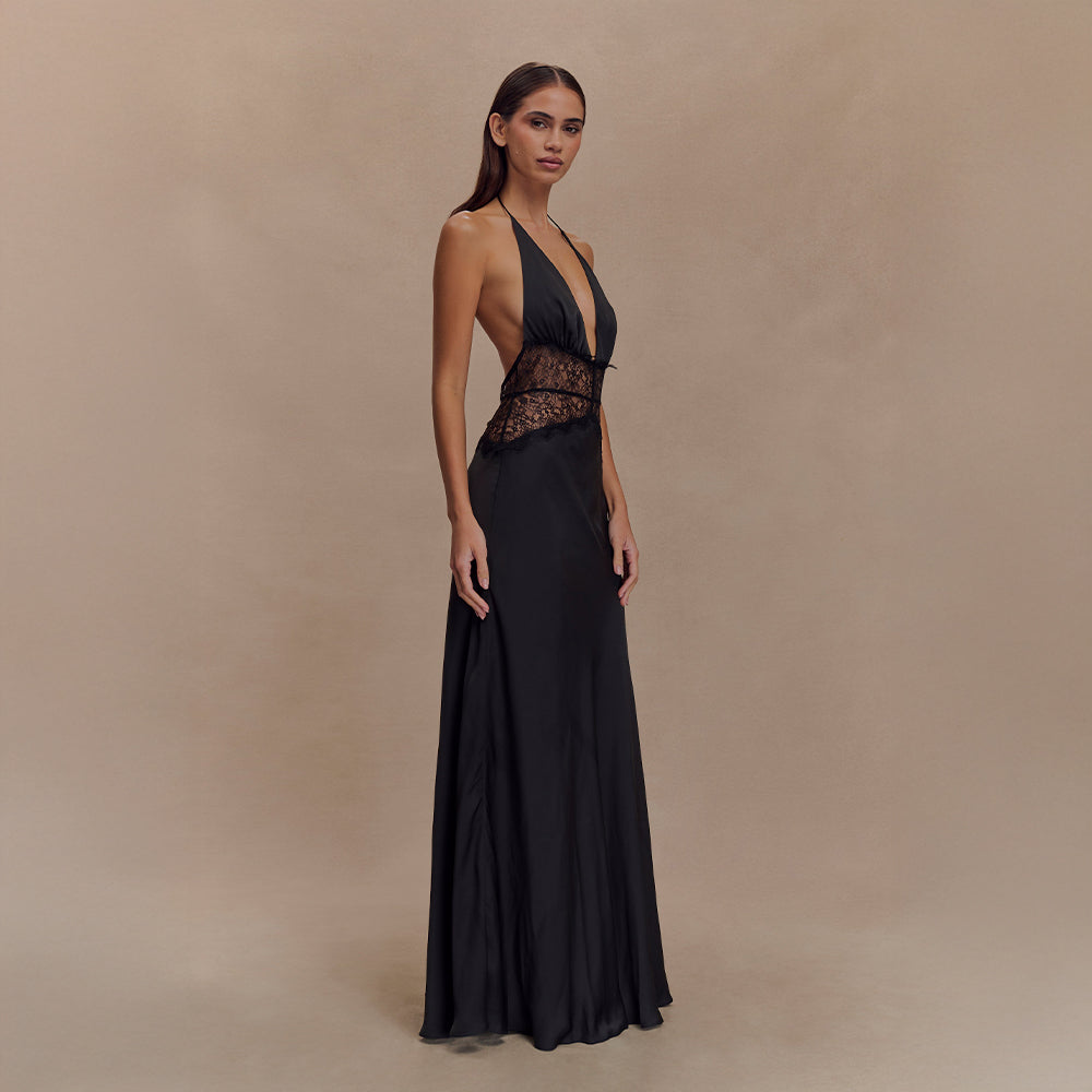 Eléa | Robe Satin Dentelle